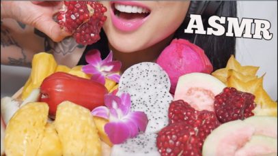 ASMR TROPICAL FRUIT (SATISFYING CRUNCH EATING SOUNDS) NO TALKING | SAS-ASMR