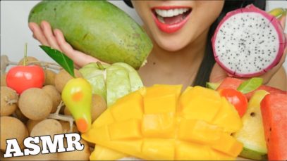 ASMR TROPICAL FRUITS LUK CHUP (SATISFYING EATING SOUNDS) NO TALKING | SAS-ASMR