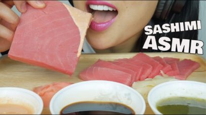 ASMR TUNA SASHIMI with SPICY MAYO & SEAFOOD SAUCE (EXTREME EATING SOUNDS) NO TALKING | SAS-ASMR