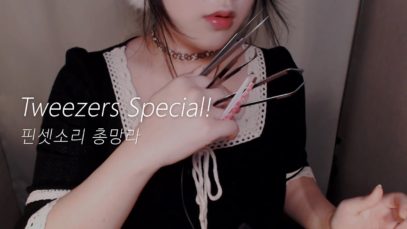 ASMR Tweezers Sounds Special! (No Talking) 핀셋소리모음집