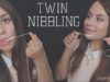 ASMR Twin Ear Licking and Nibbling Lo-Fi iPhone mic ? | АСМР Двойные звуки рта на микро от Айфона
