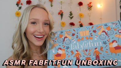 ASMR UNBOXING AUTUMN FABFITFUN BOX! (Tapping, Scratching, & Other NEW Triggers!) | GwenGwiz