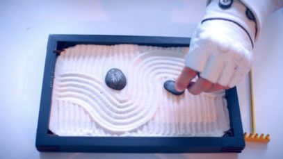 ASMR Unboxing Zen Garden & Practicing – NO TALKING
