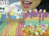 ASMR UNICORN CANDY PARTY *CREPE CAKE (EATING SOUNDS) NO TALKING | SAS-ASMR