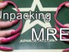 ASMR unpacking MRE Russian army whisper ear to ear