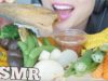 ASMR Veggies + Spicy Thai dipping Sauce *น้ำพริกกะปิ (EATING SOUNDS) NO TALKING | SAS-ASMR
