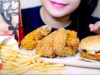 ASMR VIETNAM KFC(cornflake fried chicken and Zinger burger)EATING SOUND |LINH-ASMR