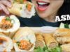 ASMR VIETNAMESE FOOD *BANH MI + FRIED ROLL + CHICKEN WINGS (EATING SOUNDS) NO TALKING | SAS-ASMR