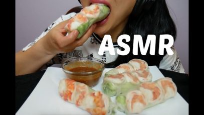 ASMR Vietnamese Salad roll (CRUNCHY CHEWY EATING SOUNDS) No Talking | SAS-ASMR