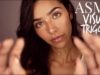 ASMR Visual Triggers for Sleep (Face touching, Face Brushing, Hand movements, Light, Cottons..)