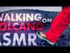 ASMR WALKING on a VOLCANO CRATER (Gravel) ?ICELAND NATURE