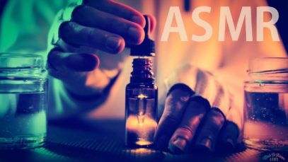 ASMR WATER Glass Dropper ?liquid shaking, bubble, drop, lid – NO TALKING