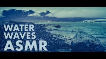 ASMR Water WAVES ?Ocean / Lake / Beach / Iceberg Floating ??ICELAND NATURE