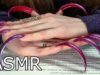 ASMR Whisper Questions and Answers about my long nails & FUNNY CAT