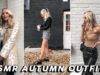 ASMR Whispered Autumn Outfit Ideas | Glasses Lookbook (Tapping, Fabric Sounds…)