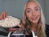 ASMR Whispered Movie Facts & Popcorn Eating Binaural | GwenGwiz