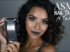 ASMR Whispered Nail Tapping with TASCAM (+ Mouth Sounds, Scratching, Plastic Cup, Crackling Sounds)