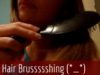 ASMR Whispering – Close Up Hair Brushing Sounds & Visuals