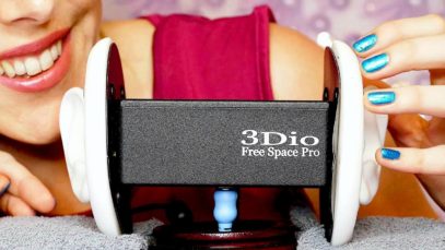 ASMR Whispering, Tapping & Scratching on the 3Dio, Up Close Ear to Ear Touching, Ear Massage