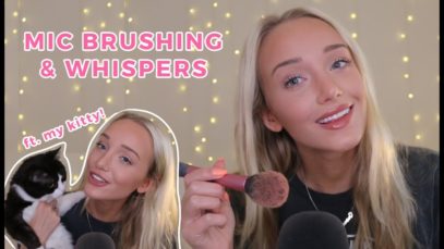 ASMR Whispers & Mic Brushing (Chatty AF) | GwenGwiz
