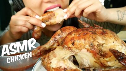 ASMR Whole THAI Rotisserie Chicken (NO TALKING EXTREME EATING SOUNDS) Part 2 | SAS-ASMR
