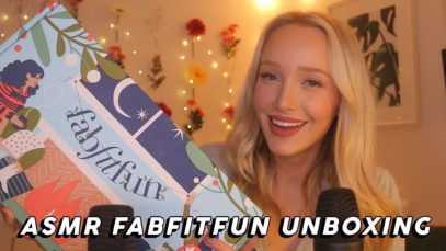 ASMR Winter FabFitFun Unboxing! (Tracing, Tapping, Tissue Crinkles & More Triggers!) | GwenGwiz