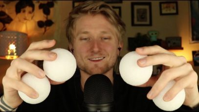 ASMR with Styrofoam Balls [Visual Triggers] [Tapping]