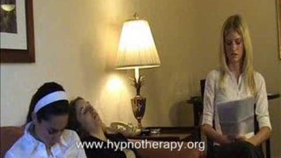 Blonde girl hypnotized her coed friends