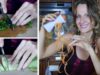 Crunchy ASMR Cooking: Spiralizing, Cutting & Mixing Fresh Veg Noodles