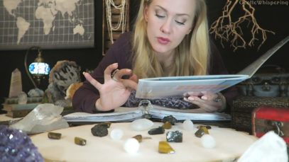 Crystals Cataloging ? ASMR • Page Flipping • Unintelligible Whispers • Listen While Study
