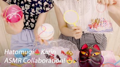 (ENG SUB)[Hatomugi×Karin ASMR Collaboration] Sounds of Summertime!?? Japanese / Whispering