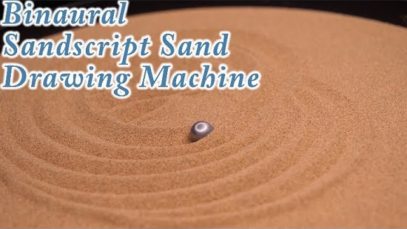 Extremely Satisfying ASMR: Binaural Sandscript Automatic Kinetic Art Sand Drawing Machine