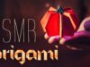 Folding a cute little paper pumpkin ?ASMR Halloween