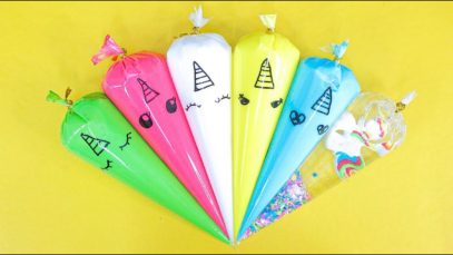 How To Make Glossy Slime with Funny Piping Bags! Satisfying Slime ASMR  Video