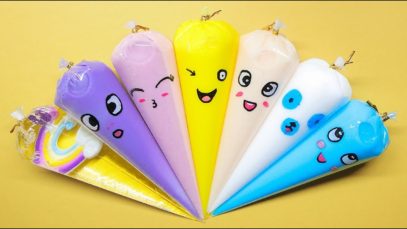 How To Make Slime with Funny Piping Bags! Oddly Satisfying Video Slime ASMR #RyomiSlime #PipingBags