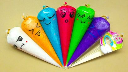 How To Make Slime with Funny Piping Bags! Satisfying GLOSSY SLIME ASMR Video