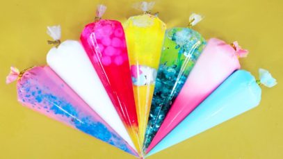 How To Make Slime with Piping Bags! Oddly Satisfying Video Slime ASMR #RyomiSlime #PipingBags
