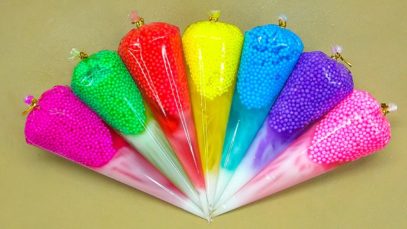 How To Make Slime with Piping Bags | Satisfying Floam Slime ASMR Video