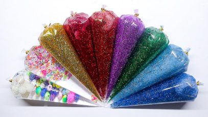 How To Make Slime with Piping Bags! Satisfying Glitter Slime Videos, ASMR Slime