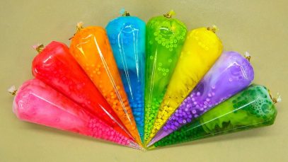 How To Make Slime with Piping Bags! Satisfying Glossy Slime ASMR Video