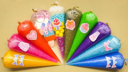 How To Make Slime with Piping Bags! Satisfying Glossy Slime ASMR Video