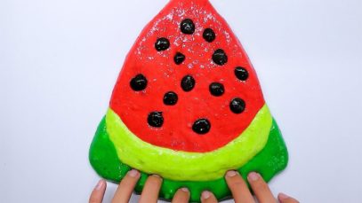 How To Make Watermelon Slime | Oddly Satisfying Slime Videos ASMR | Ryomi Slime