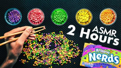 I sorted a full box of NERDS with CHOPSTICKS in 2 HOURS ?ASMR Therapy