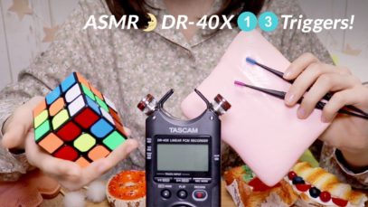 [Japanese ASMR] 13 Triggers ?? Tingles & Sleep / DR-40X