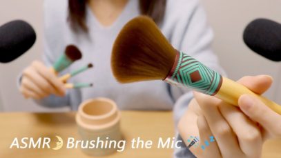 [Japanese ASMR] Brushing the Mic / Whispering マイクブラッシング