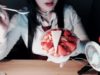 Korean ASMR 사르르 녹는 설빙 프리미엄 딸기빙수 이팅 :9 ice flakes with syrup eating sound EN FR SUB