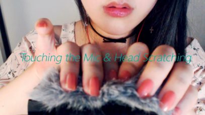 [Korean 한국어 ASMR] 마이크 만지기, 머리 긁기 Touching the Mic with Windscreen & Head Scratching