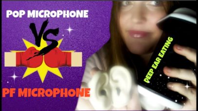 LITERAL INTENSE EAR EATING PF MIC VS POP MIC LET THE BATTLE START [ASMR]
