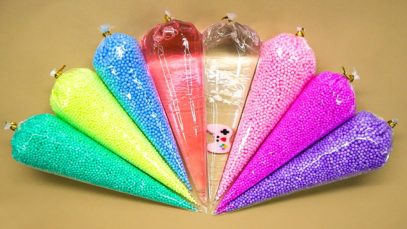 Making Bigs Crunchy Floam Slime with Piping Bags! Most Satisfying Slime Video ASMR️