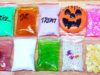 Making Crunchy Slime with Bags and Cracking Clay ! Satisfying Slime ASMR Videos #49 Halloween